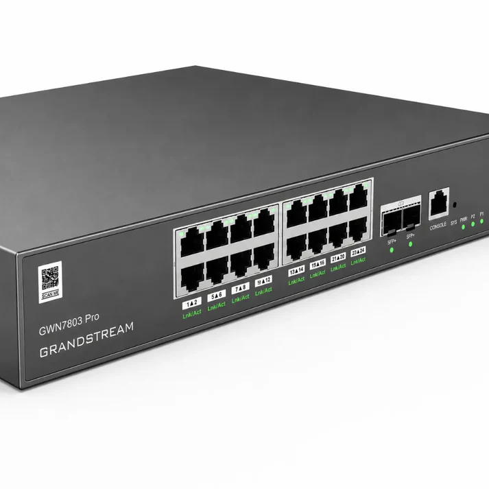 grandstream-gwn7803-pro-gigabit-switch-left-angle-close-up