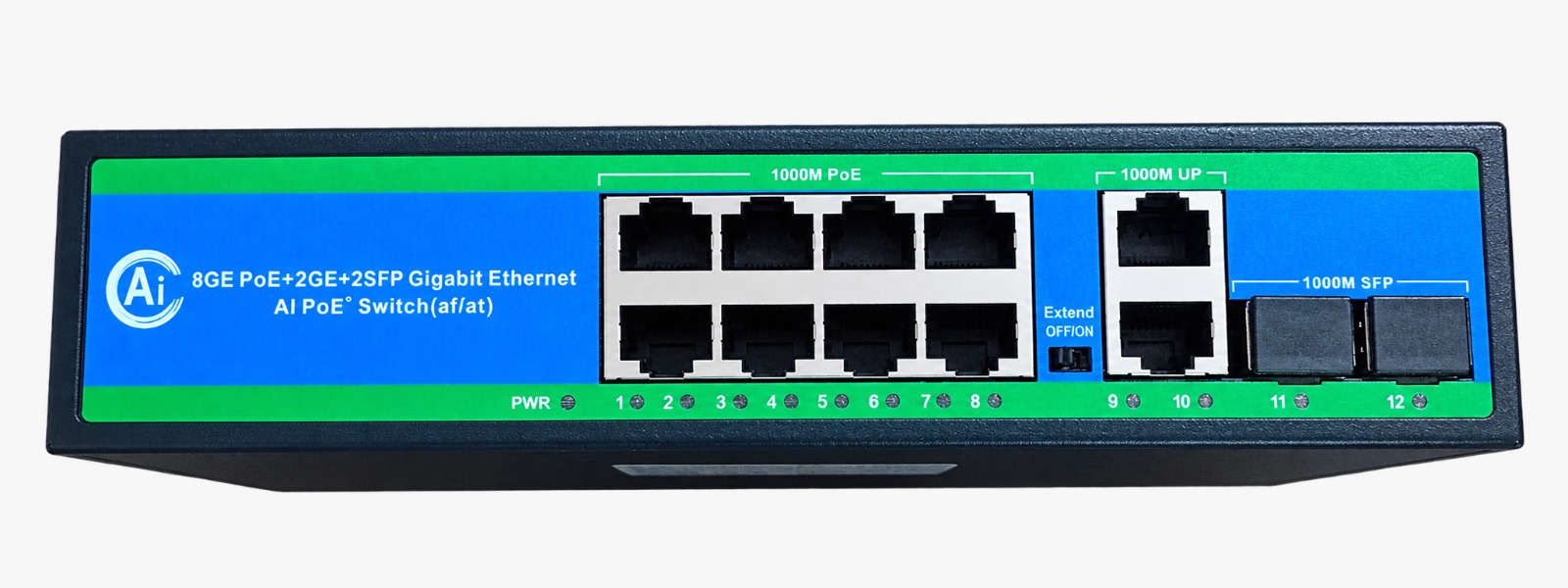 OPT-POE-SW-8G-2SFP OPTITERA POE SWITCH - Image 1